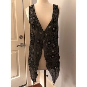 Beaded Alice and Olivia vest